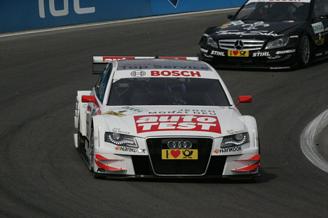 Timo Scheider på vej mod hurtigste tid i sin Audi Sport Team Abt /Auto Teat racer.